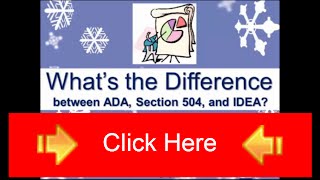 Americans with Disabilities Act Section 504 IDEA  Transition Tuesday Episode 19 [upl. by Yvad]