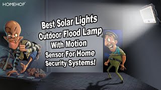 Best Solar Lights Outdoor Flood Lamp With Motion Sensor For Home Security Systems [upl. by Bej]