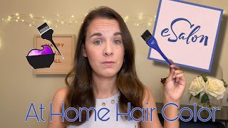 ESALON COLORING HAIR AT HOME TUTORIAL [upl. by Haldas]