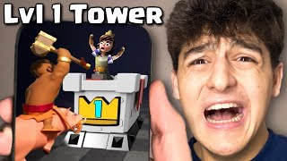 I Beat Clash Royale Without Upgrading The Towers [upl. by Salba]