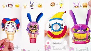 Digital Circus Emoji Mixing Food 🎪🍦🍔🍩🦈🎪 DIY The Amazing Digital Circus Food Compliation 2 [upl. by Orravan690]