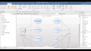 How to create use case diagram in enterprise architect 152 [upl. by Yelehsa]