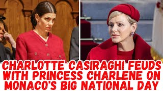 Charlotte Casiraghi streitet sich am großen Nationalfeiertag Monacos mit Fürstin Charlene [upl. by Siugram]