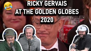 Ricky Gervais at the Golden Globes 2020 REACTION  OFFICE BLOKES REACT [upl. by Chrystel]