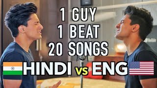 ENGLISH vs HINDI Songs Mashup by Aksh Baghla [upl. by Atsyrk102]