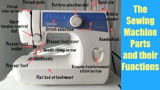 Sewing Machine Parts and their Functions [upl. by Lertsek]