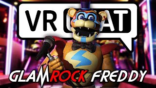 GlamRock Freddy Voice Scares VRchat users FNAF Security Breach [upl. by Eniamaj]