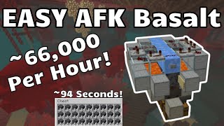 EASY AFK Basalt  66000 Per Hour Minecraft Java 116 [upl. by Harding]