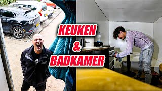 SAMEN WERKEN AAN ONZE CAMPER BUS  KEUKEN amp BADKAMER KLAAR 134 [upl. by Amye]