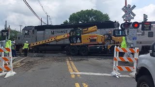 Outwater Lane Under Construction level crossing Garfield NJ [upl. by Salman]