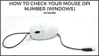 Tech Solutions  How To Check Your Mouse DPI Number Windows [upl. by Yrailih]