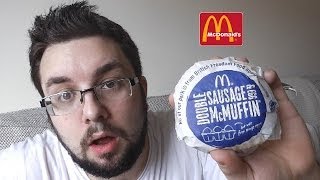 Double Sausage McMuffin Review McDonalds [upl. by Netsuj]