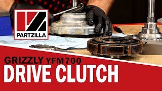 Yamaha Grizzly Drive Clutch Rebuild  Yamaha Grizzly YFM700 Clutch  Partzillacom [upl. by Ares]