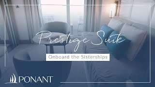 Prestige Suite on board the Sisterships  PONANT [upl. by Rahman624]