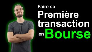 Comment faire sa première transaction en bourse🤑 [upl. by Jodoin]