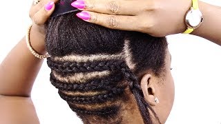 Crochet Braid Pattern For VERY NATURAL LOOKING INSTALL [upl. by Nagn]