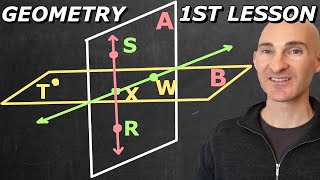 Geometry Lesson 1  Points Lines and Planes [upl. by Swamy662]