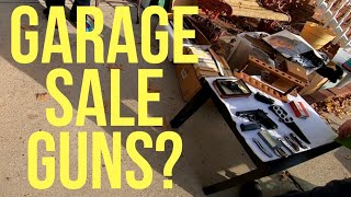 I Found REAL GUNS at a GARAGE SALE [upl. by Nayk]