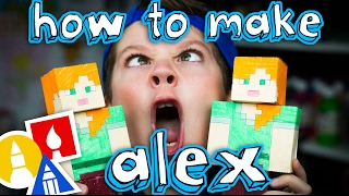 How To Make Papercraft Alex From Minecraft [upl. by Aili840]