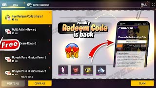 FINALLY REDEEM CODE IS BACK freefireindia [upl. by Hsuk]