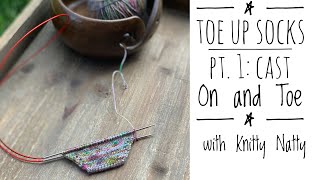 Learn to Knit Socks  1 Beginning Your Sock [upl. by Nybor]