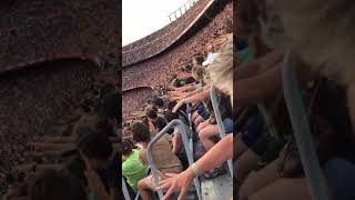 Massive wave at stadium Full stadium wave at Barcelona Biggest wave ever [upl. by Elinnet]