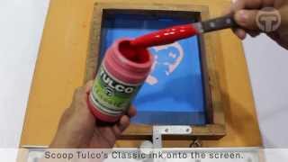 TULCO Classic Textile Ink Basic Screen Printing Tutorial [upl. by Girardo]