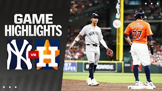 Yankees vs Astros Game Highlights 32924  MLB Highlights [upl. by Hoffarth]