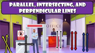 What Are Parallel Intersecting And Perpendicular Lines  4th Grade Tutor Me Sempai [upl. by Denbrook146]