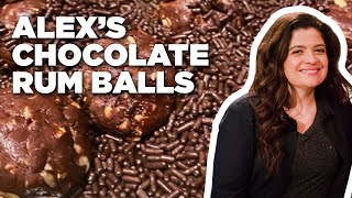 Alex Guarnaschellis Chocolate Rum Balls  Alexs Day Off  Food Network [upl. by Yhtomot]