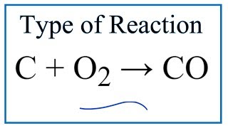 Type of Reaction for C  O2  CO [upl. by Mundford209]