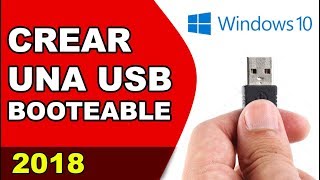 Como crear USB Booteable de windows 10 con Rufus 33 Actualizado 2018 [upl. by Sibell]