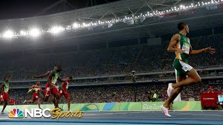 Wayde van Niekerk obliterates 400m world record at Rio Olympics  Zulu radio call I NBC Sports [upl. by Aenet446]