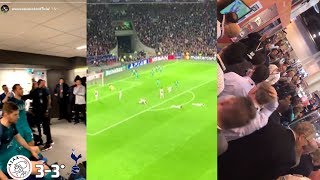 Ajax Fans Heartbreaking Reactions To Last Minute Goal Ajax Vs Tottenham 33 UCL 2019 [upl. by Ardnad994]