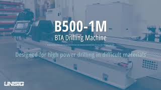 UNISIG B5001M BTA Drilling Machine Operation Overview [upl. by Nedac262]