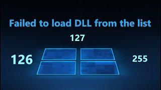 Как исправить Failed to load DLL from the list в Windows 1110 [upl. by Wemolohtrab252]