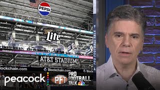 Metal fell from roof onto ATampT Stadium field hours before MNF  Pro Football Talk  NFL on NBC [upl. by Wahl]