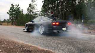 Nissan 200sx s13 CA18DET  BEER Rev limiter test and burnout [upl. by Georas]