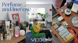 【Vlog】香りのある暮らし、お気に入りの香水とお香  30代男  IKEA多めの14帖リビング  Jo Malone Diptyque Le Labo APFR  アメリカ駐在 [upl. by Idnam772]