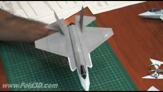 3D Paper Plane F35C Lightning II CV Variant JSF  Construction Video [upl. by Schlessinger]