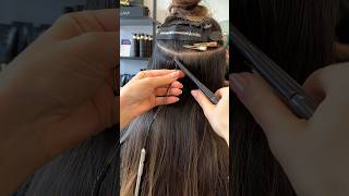 HIDDEN ROW INSTALL  WEFT HAIR EXTENSIONS [upl. by Srevart532]