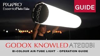 GODOX KNOWLED AT200Bi Air Tube Light  Operation Tutorial [upl. by Machutte232]