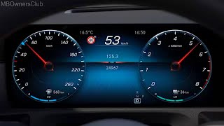 MercedesBenz Active Speed Limit Assist Technology Shown on AClass  W177 [upl. by Eartnoed]