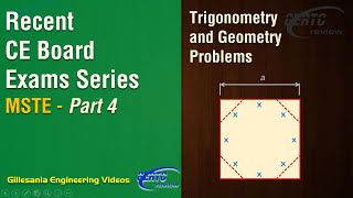 Trigonometry and Geometry Problems  Recent Board Exam Solved Series MSTE Part 4 [upl. by Rammus]