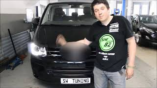 SWTuning Tutorial Einbauvideo SW DRL Scheinwerfer passend für VW T5 GP Facelift Werbung [upl. by Swagerty]