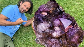 Amethyst Crystal Mining on Another Level  Breaking a World Record [upl. by Laurinda959]