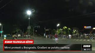 PROTESTI VEČERAS U BEOGRADU KURIR TV UŽIVO [upl. by Aynnek]