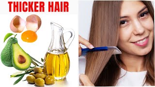 4 Proven Home Remedies for Thicker Hair Hairloss Haircare Homeremedies Naturalcures ThickerHair [upl. by Rovaert]