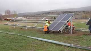 84 kW Ground Mount Install Time Lapse at Solar Energy Internationals Paonia Campus [upl. by Anyaled283]