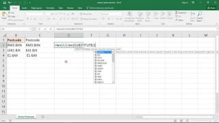 Extract Postcode from Address in UK  Excel Formula [upl. by Annasoh345]